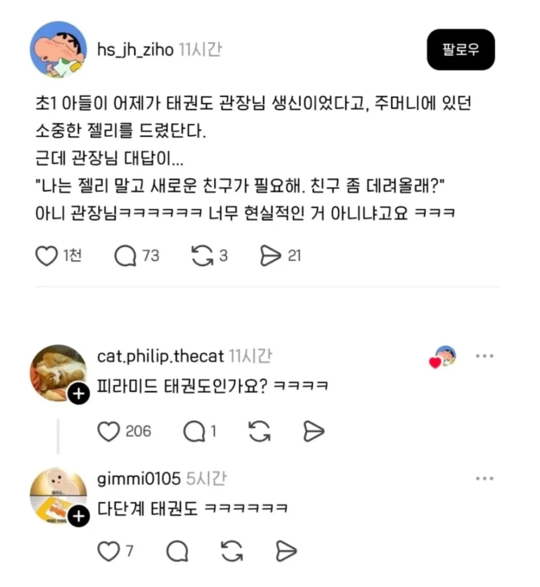 솔직한 태권도 학원 관장
