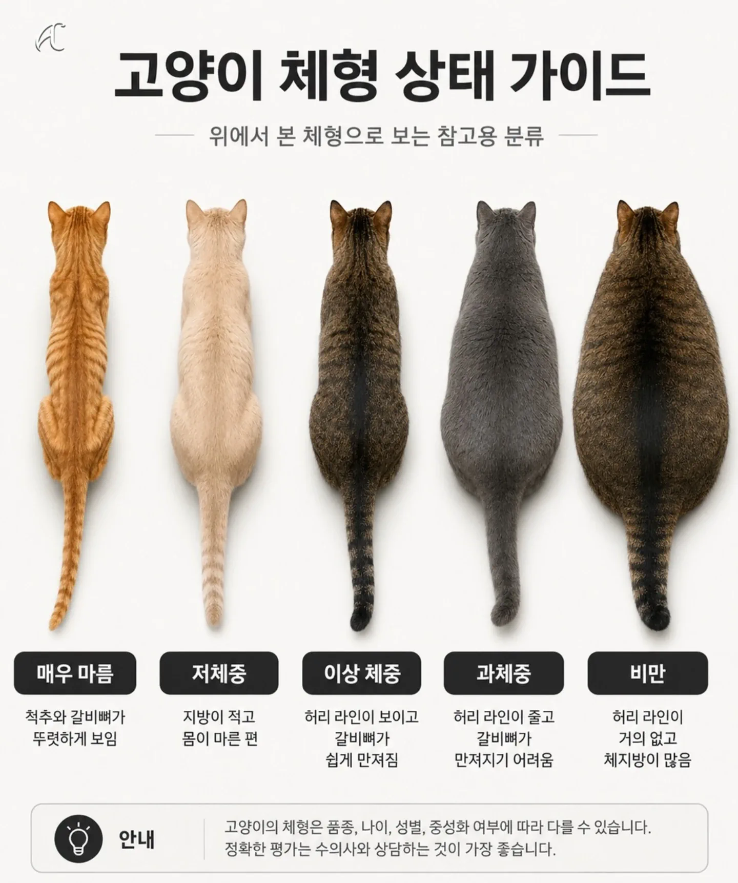 고양이 체형 가이드