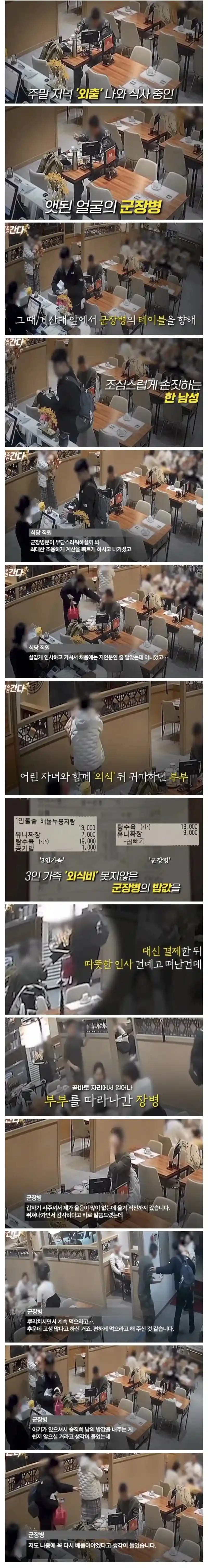 혼밥 군인 밥값 계산하다 포착된 부부 ㄷㄷㄷㄷㄷㄷㄷㄷㄷㄷㄷㄷㄷㄷㄷ