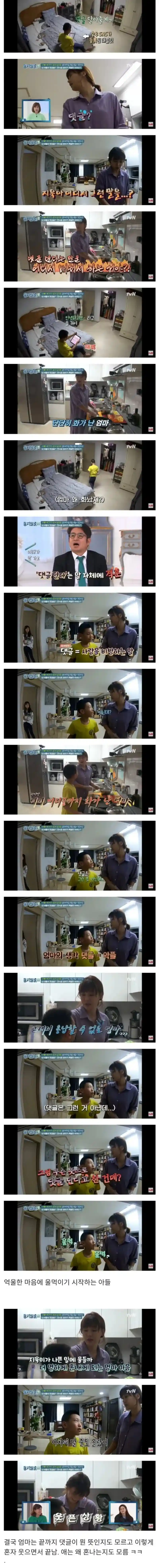 댓글이란 걸 오해한 엄마