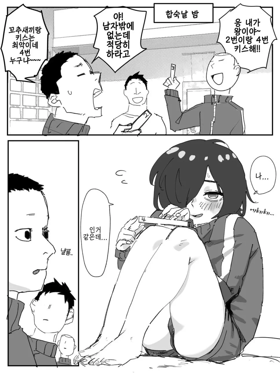 ㅆㄷ 남고 수학여행에서 왕게임 하는 manhwa