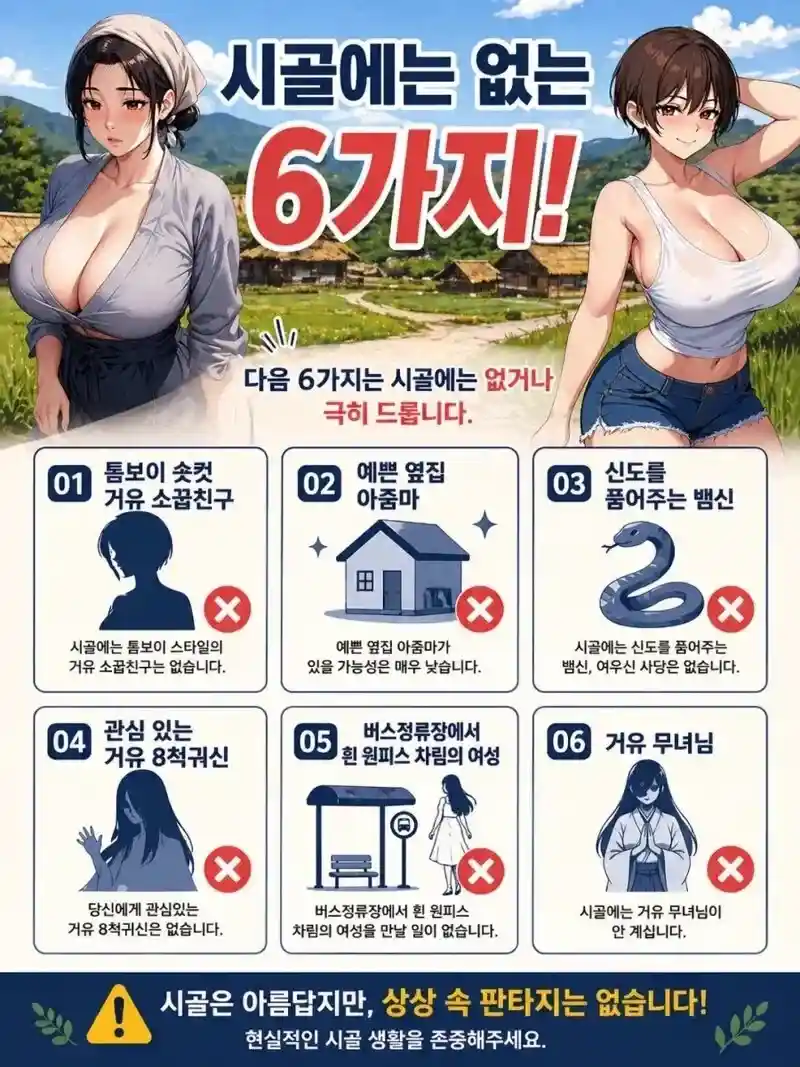 의외로 시골에 없는 것들