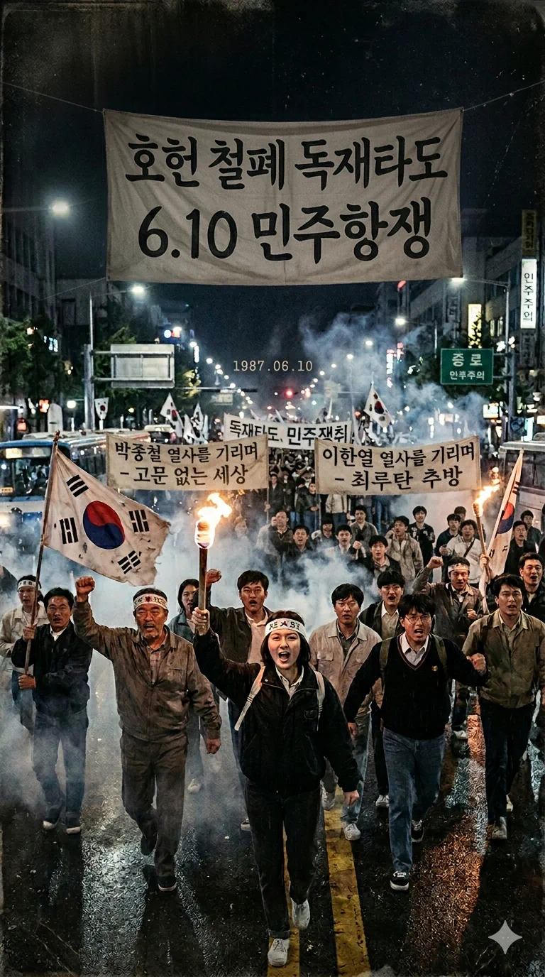 오늘은 6.10 민주항쟁 기념일입니다