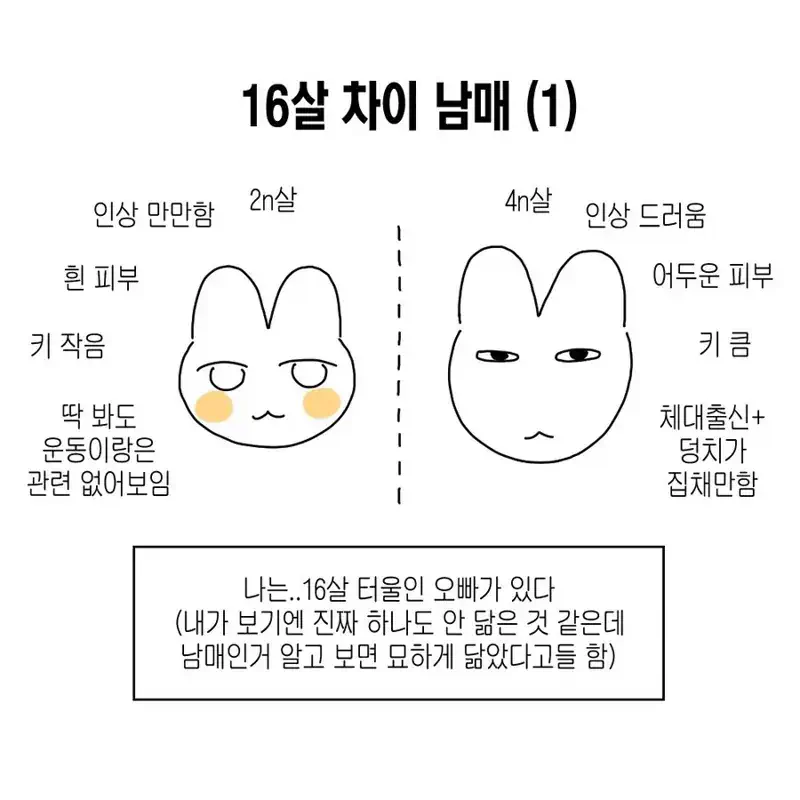 16살 차이 남매 만화