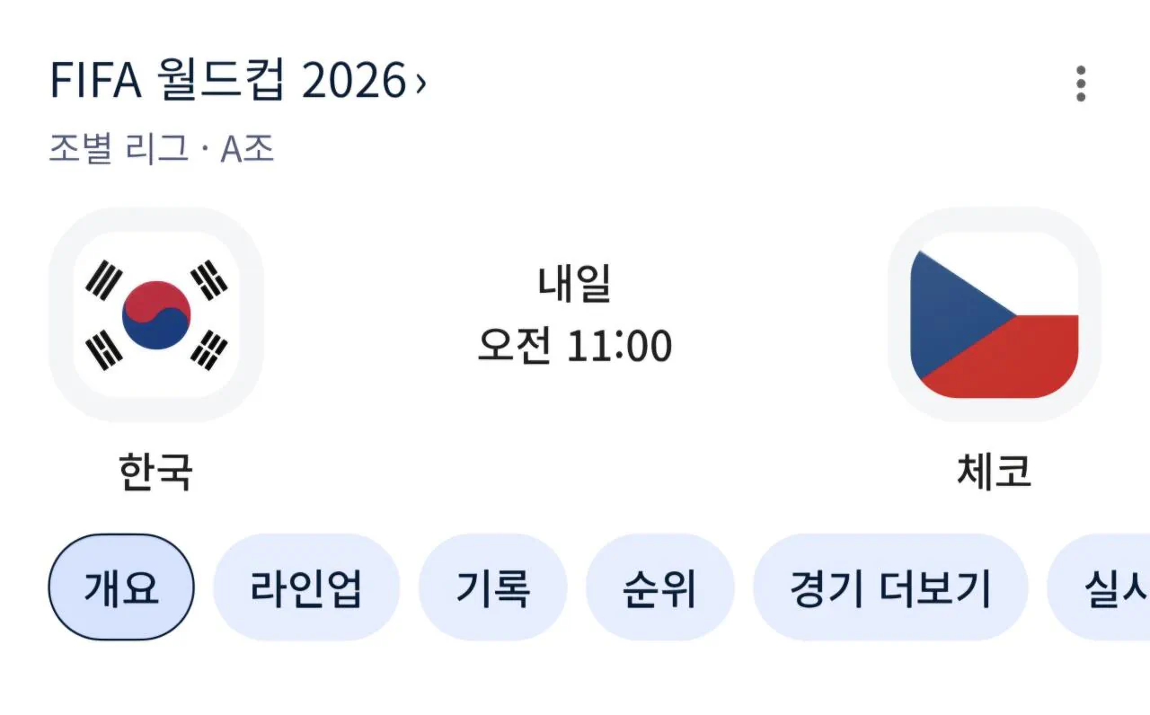 이제 진짜 코앞으로 다가온 월드컵 한국 1차전 ㄷㄷㄷ