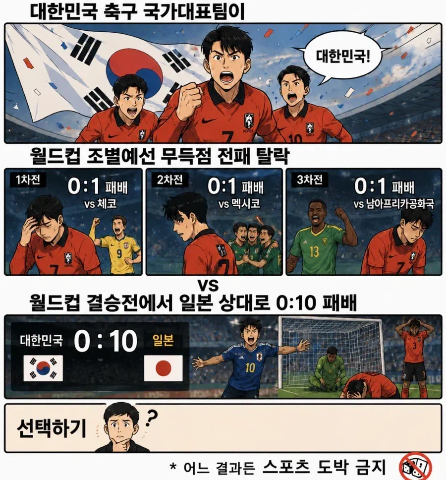 월드컵 조별예선 탈락하기 vs 준우승 하기 밸런스게임.jpg