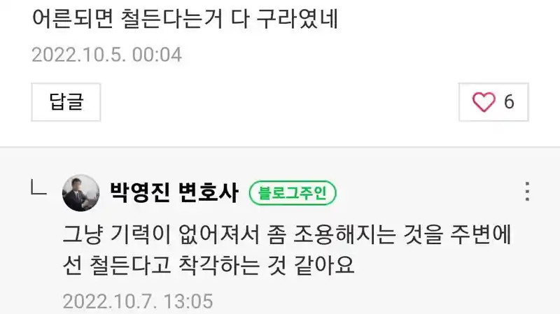 어른되면 철 든다는 거 다 구라였네