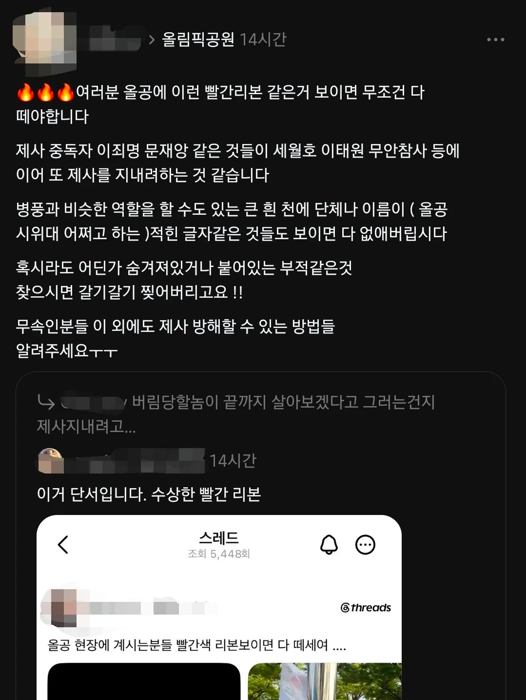 잠실 시위 음모론