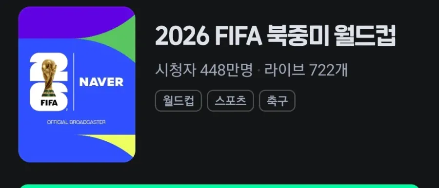 축구) 치지직 시청자 450만명 ㅋㅋ