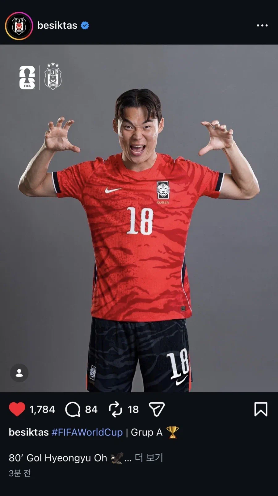 베식타시 인스타 현황