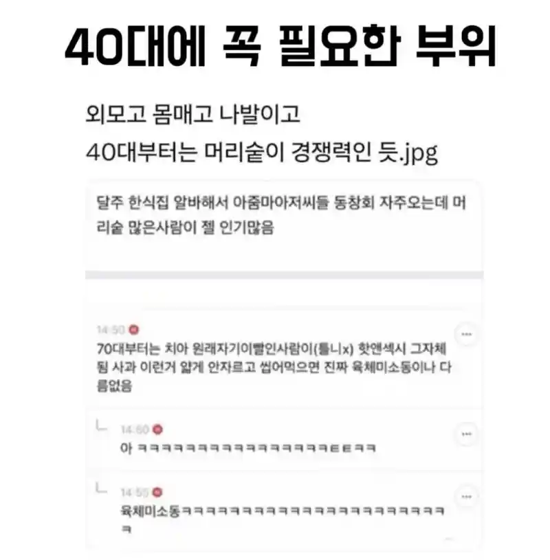 40대 꼭 필요한 부위