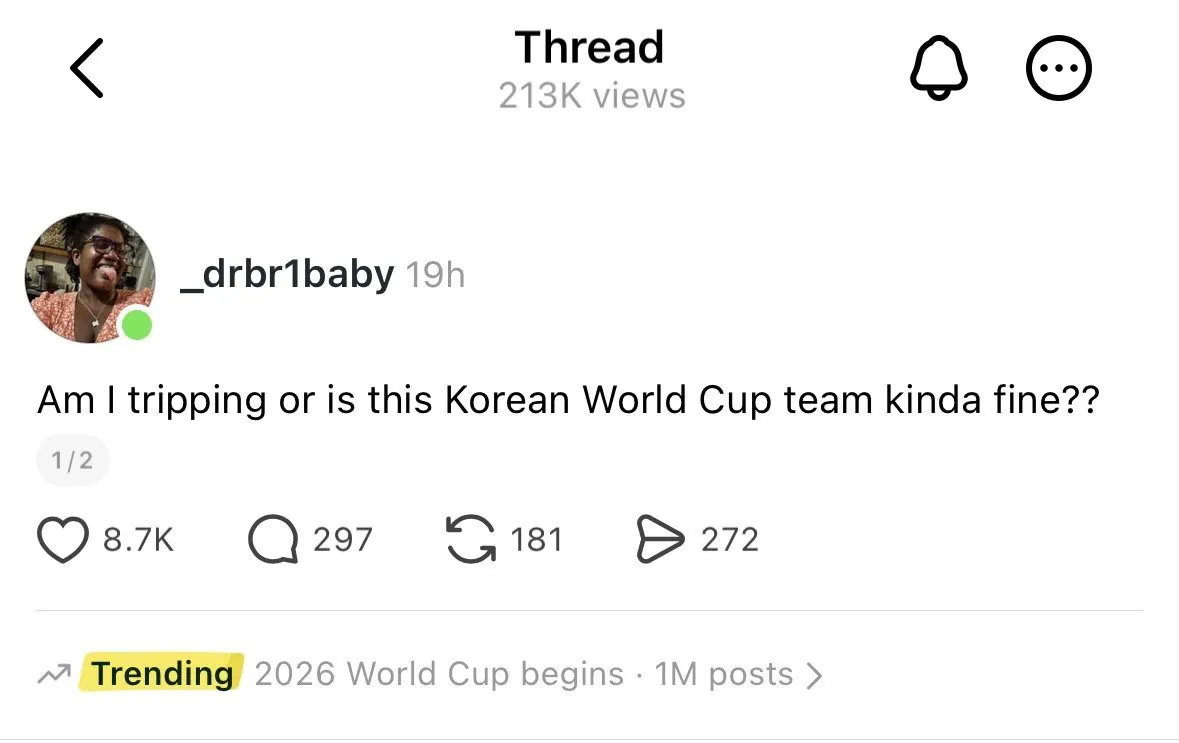 또다시 세계 여자들을 홀리기 시작한 한국 선수들