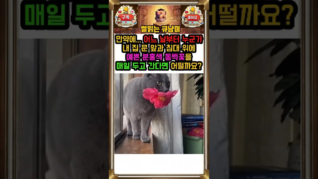 임신한 길고양이가 새끼를 위해 매일 '꽃'으로 집세를 낸다면?