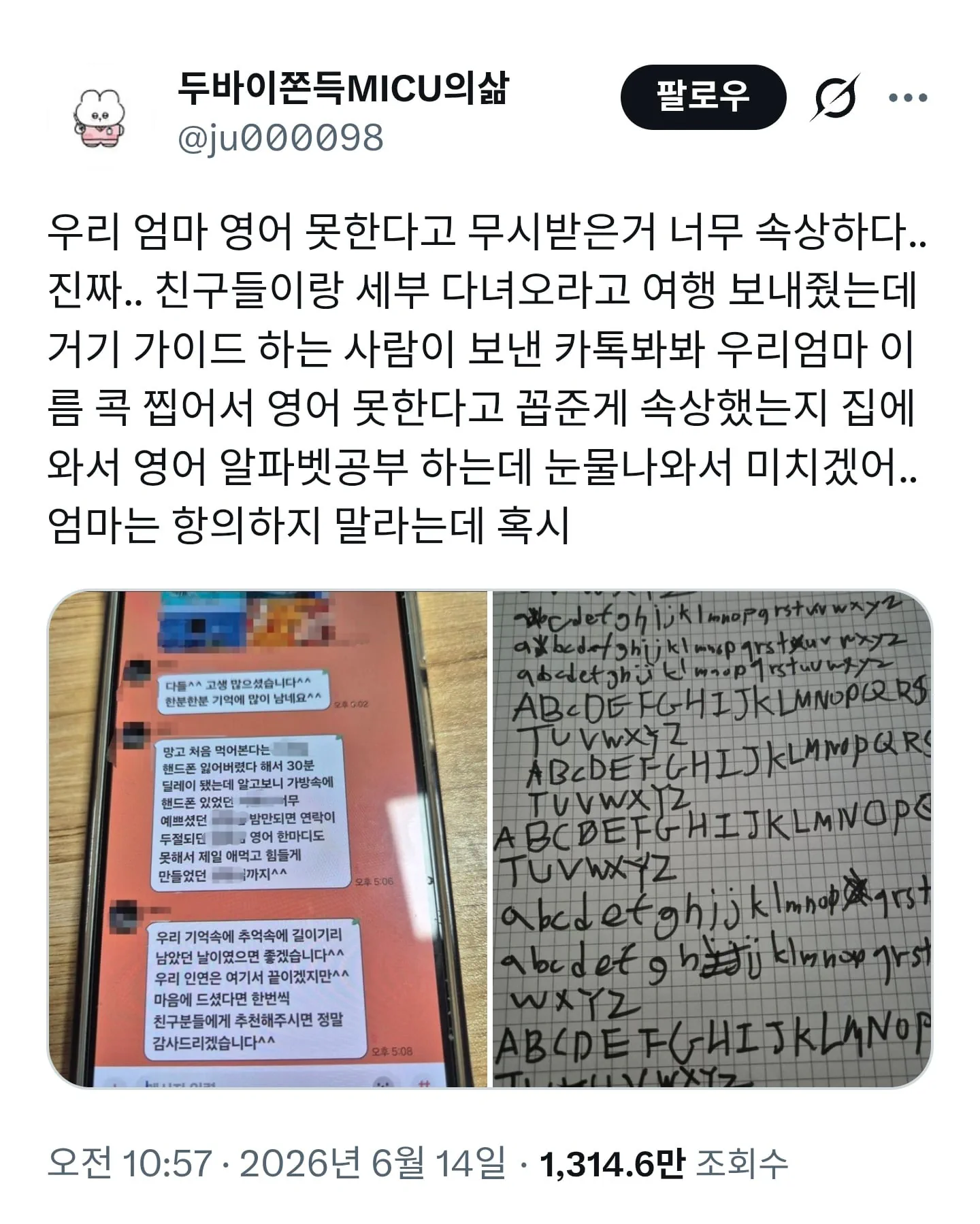 영어 못한다고 개꼽주는 관광 가이드.jpg