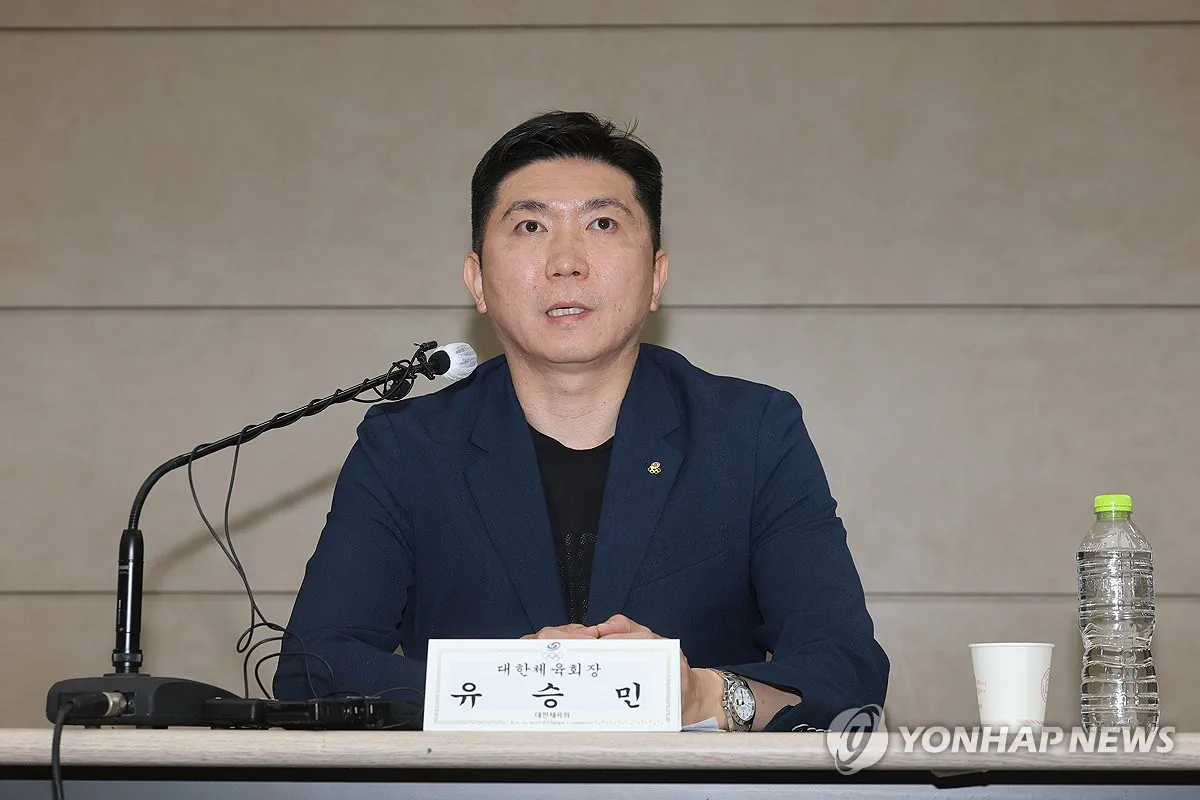 유승민 체육회장 "잠실 시위대 책임 묻겠다…공권력 행사 요청"