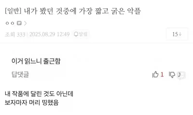 웹소설 작가가 가장 충격먹은 악플