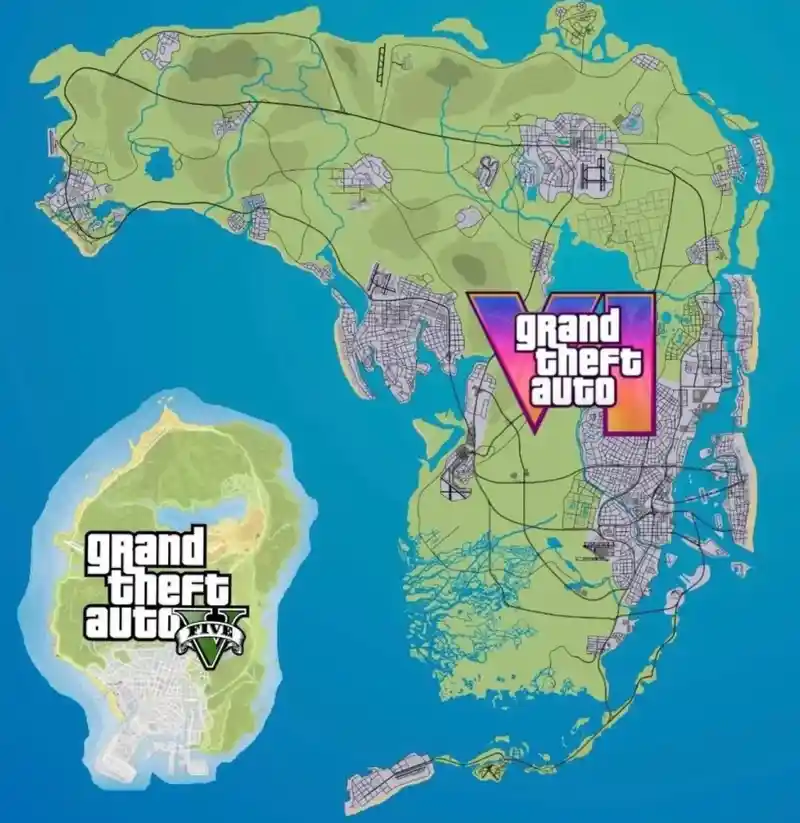 GTA6 맵크기 GTA5랑 비교