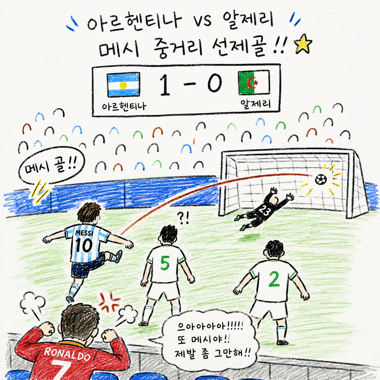 (월드컵 J조) 아르헨티나vs알제리 라인업