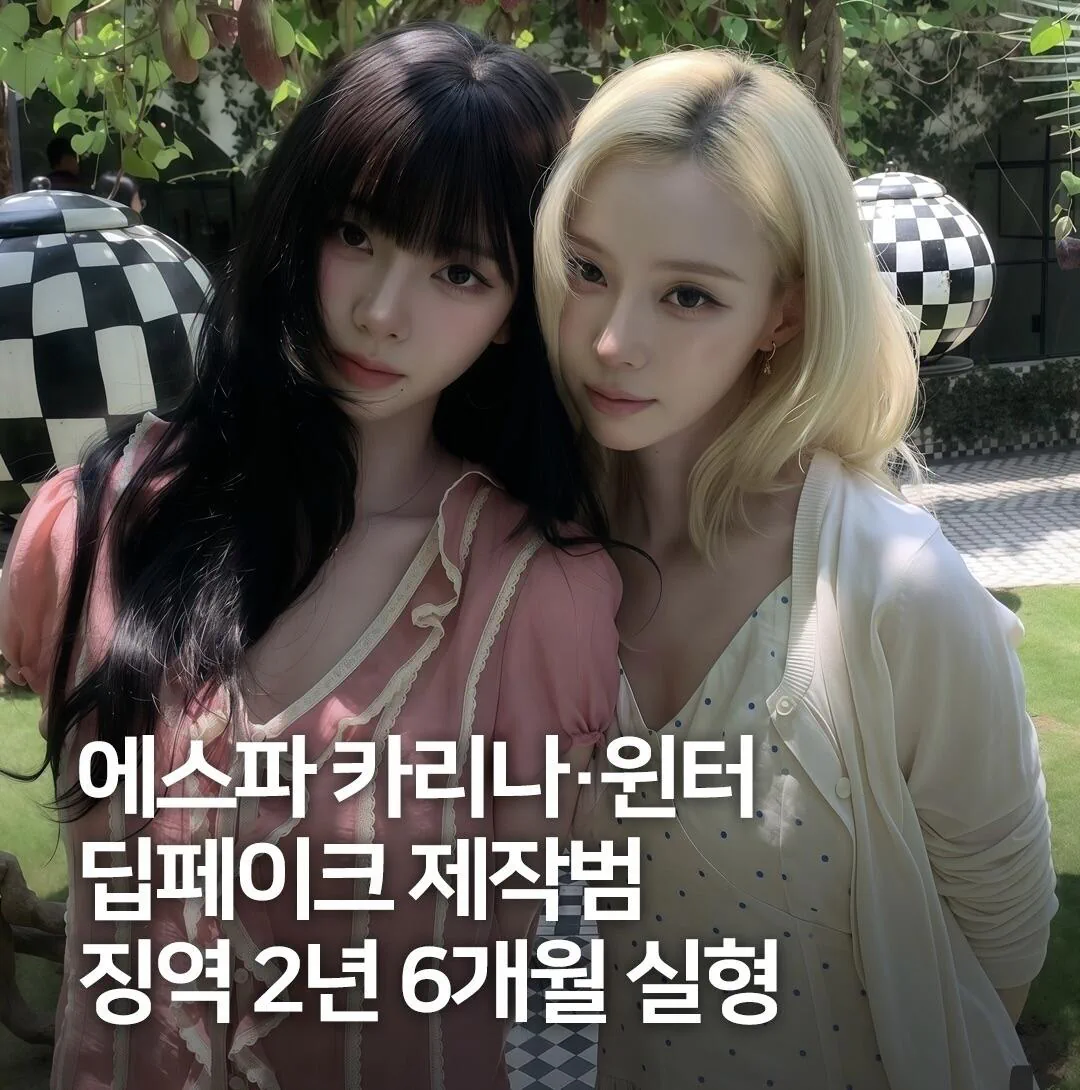 카리나윈터 딥페이크 판매범, 징역 2년6개월…SM "선처합의 없다"