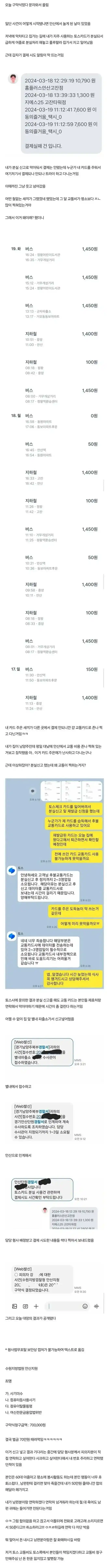 주운 카드 막 쓰고 다니던 아줌마 참교육한 썰