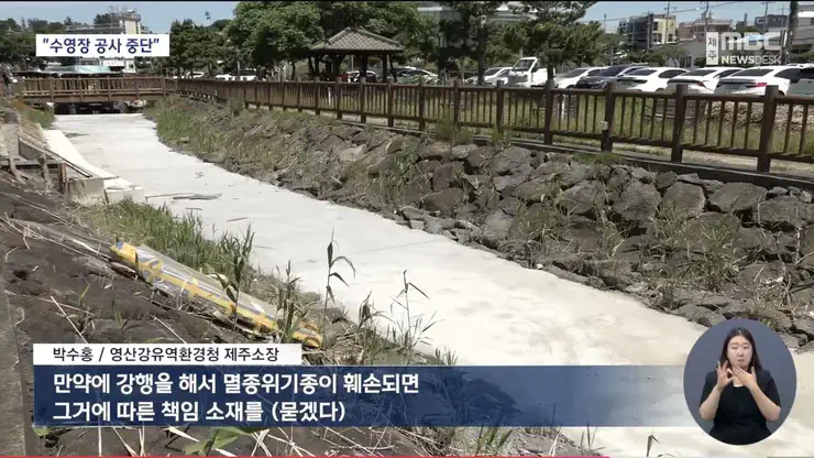 제주 '반려동물 수영장 공사 중단' 환경청 조사 착수
