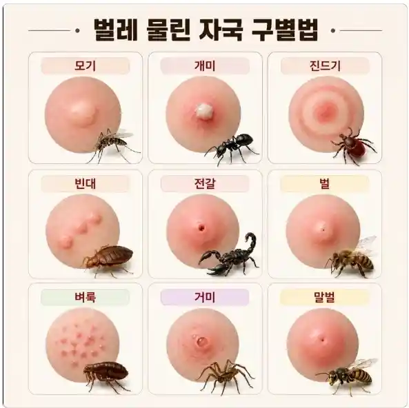 꼴릿 꼴릿 벌레물린 자국