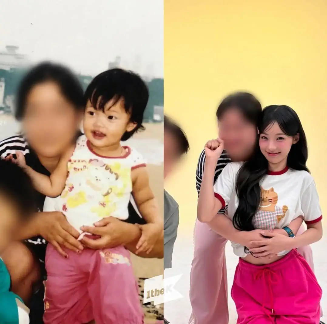 어린시절 사진을 공개한 리센느