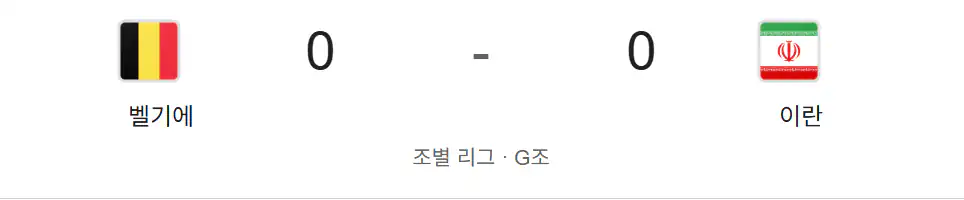 벨기에 이란의 늪축구를 뚫어보려했으나 결국 실패하며 전반 0:0으로 종료됩니…