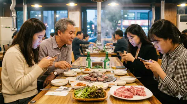 "소고기 사준 아빠 앞에서 폰만 본 친구들, 손절할까요?"