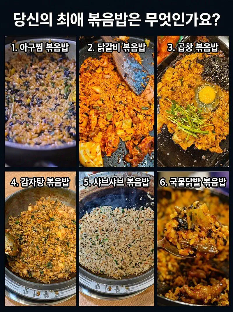 당신의 최애 볶음밥은?