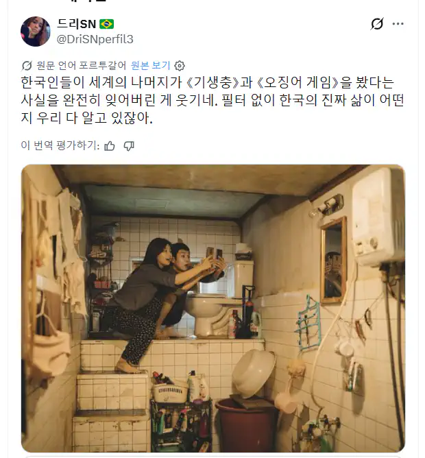 브라질 사람이 생각하는 한국인의 삶