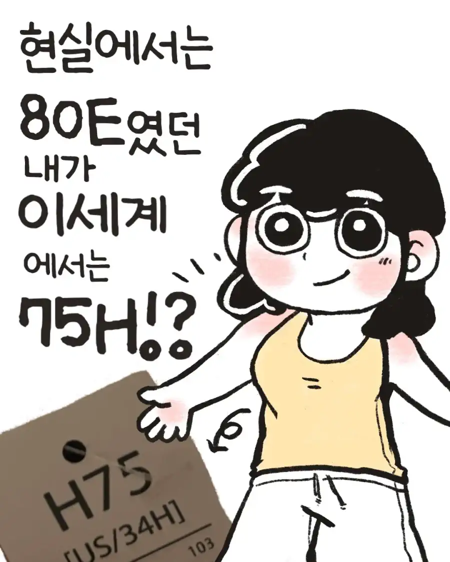 ㅇㅎ?) 현실에서는 80E였던 내가 이세계 에서는 75H!?