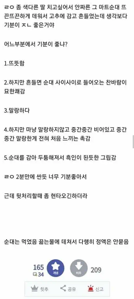 순대딸 친다는 디시인