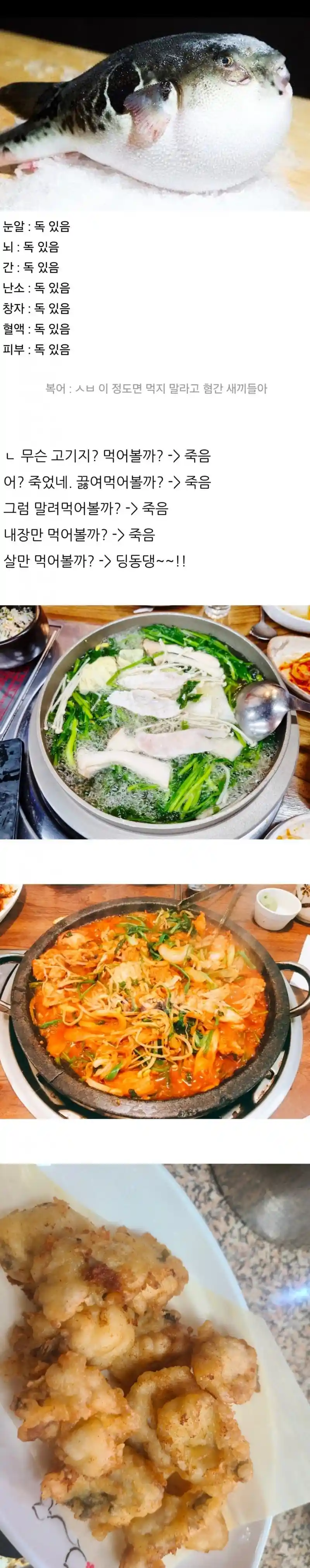 자기 먹지말라고 온몸으로 말하는 생물