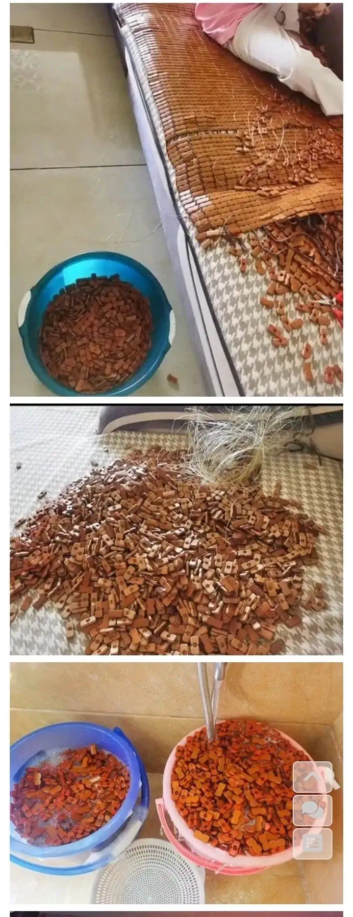 일반인도 가능한 대나무자리 셀프 세척 방법