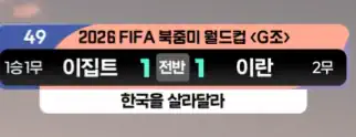 현재 이집트vs이란 KBS 중계 자막 ㅋㅋㅋㅋㅋㅋㅋㅋㅋ