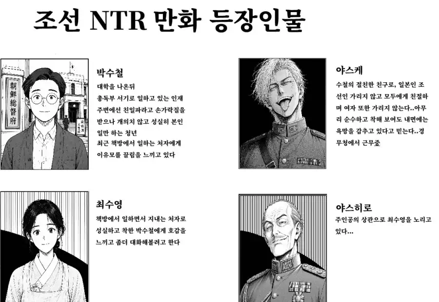 NTR 만화 등장인물
