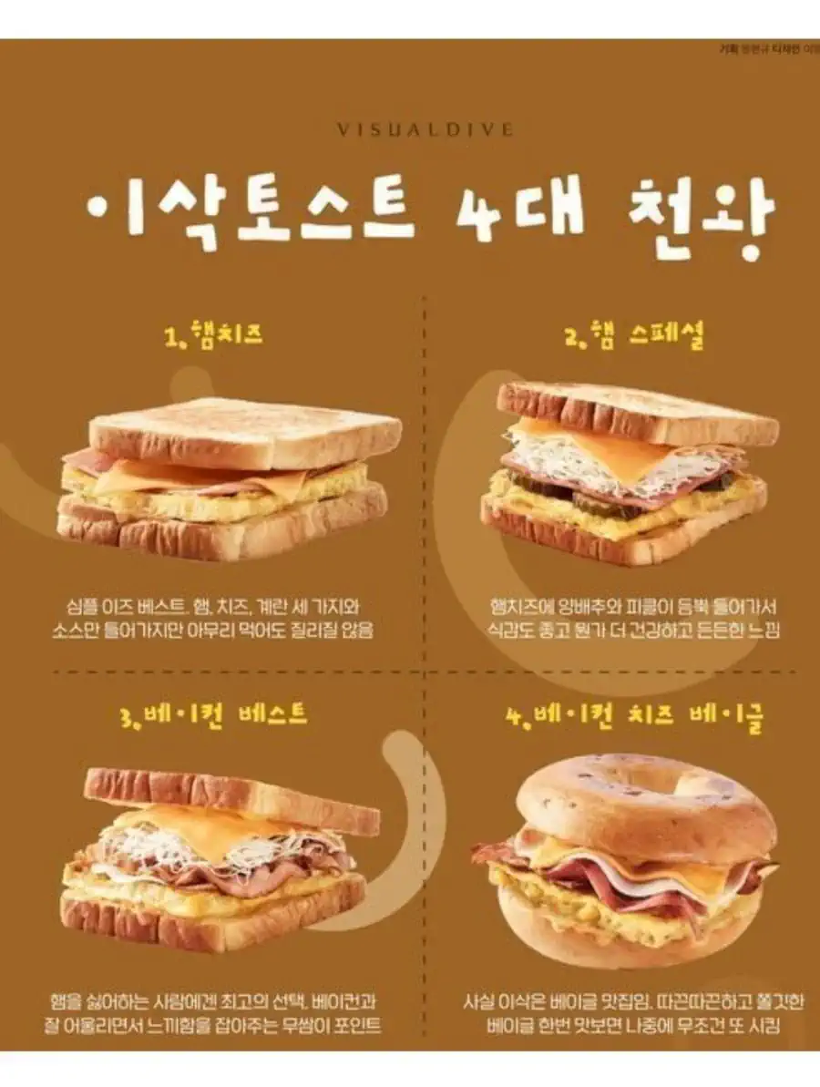 이삭토스트 4대 천왕