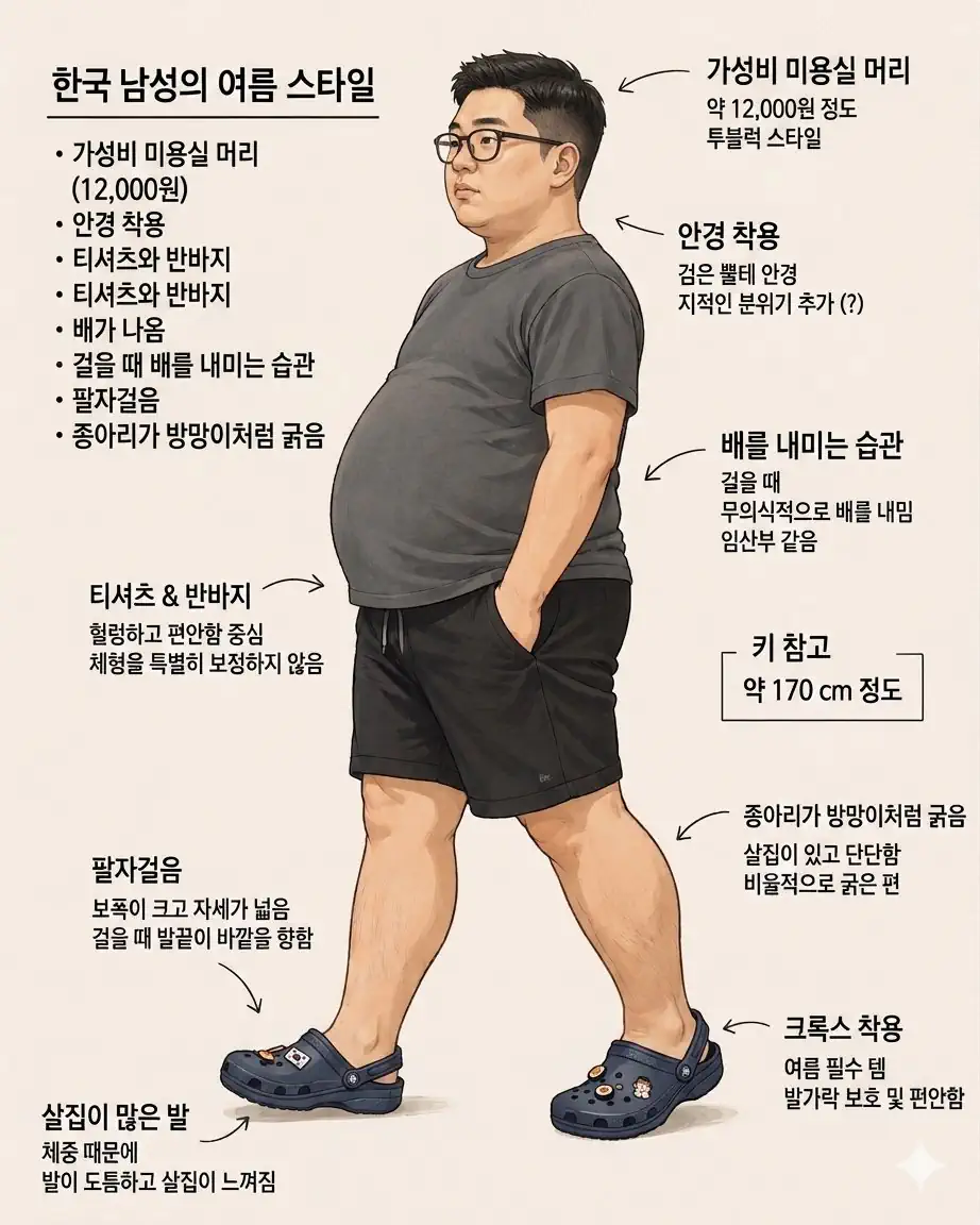 한국남자의 여름 스타일