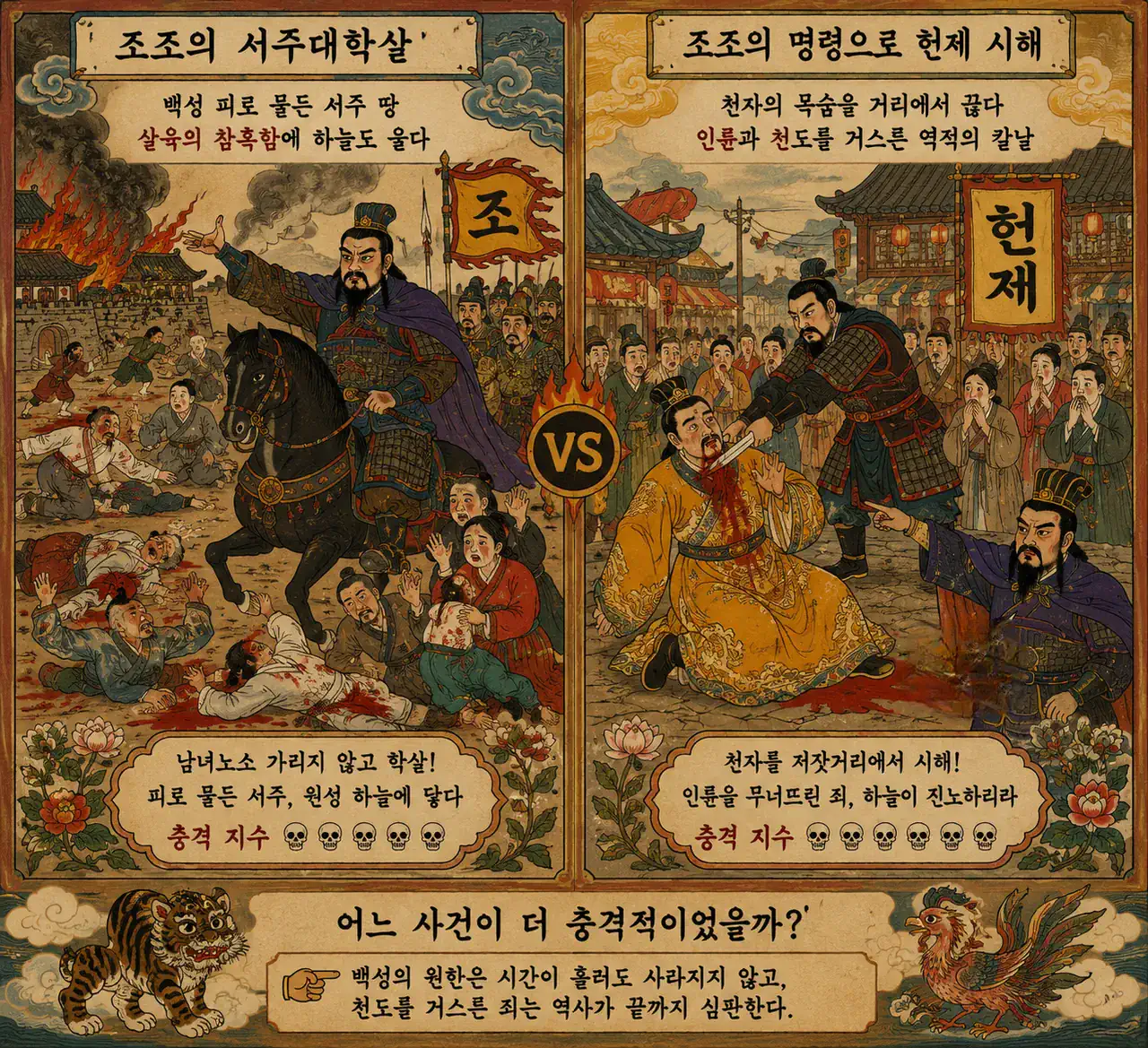 서주대학살 vs 허창 저잣거리에서 헌제 시해.jpg