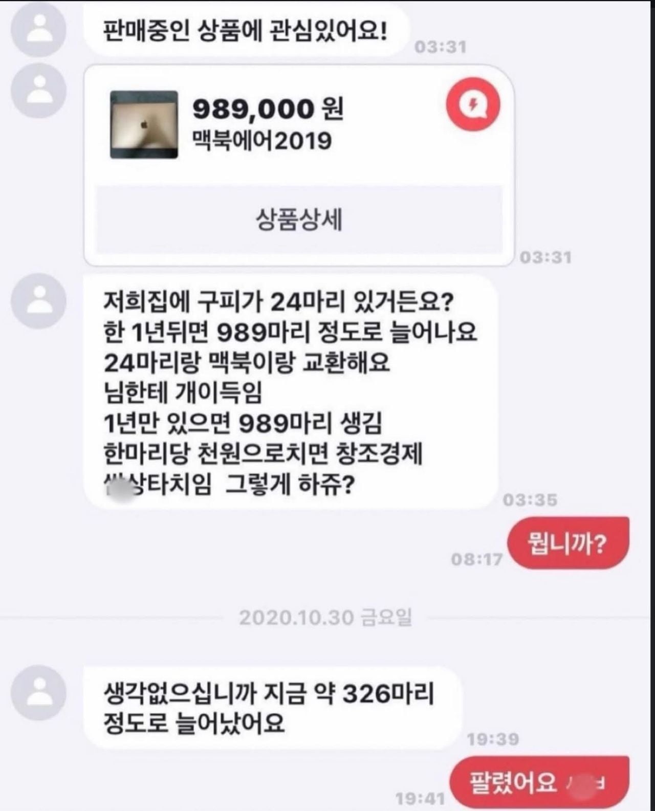 당근마켓 구피코인 ㄷㄷ