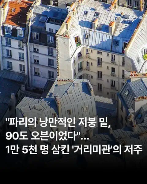 폭염에 최악이 되어버린 프랑스 파리 지붕