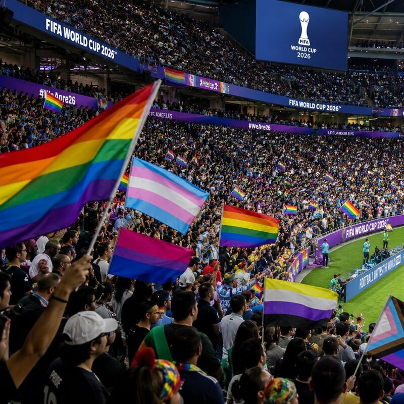 FIFA, 이집트-이란전 성소수자 상징 무지개 깃발 허용