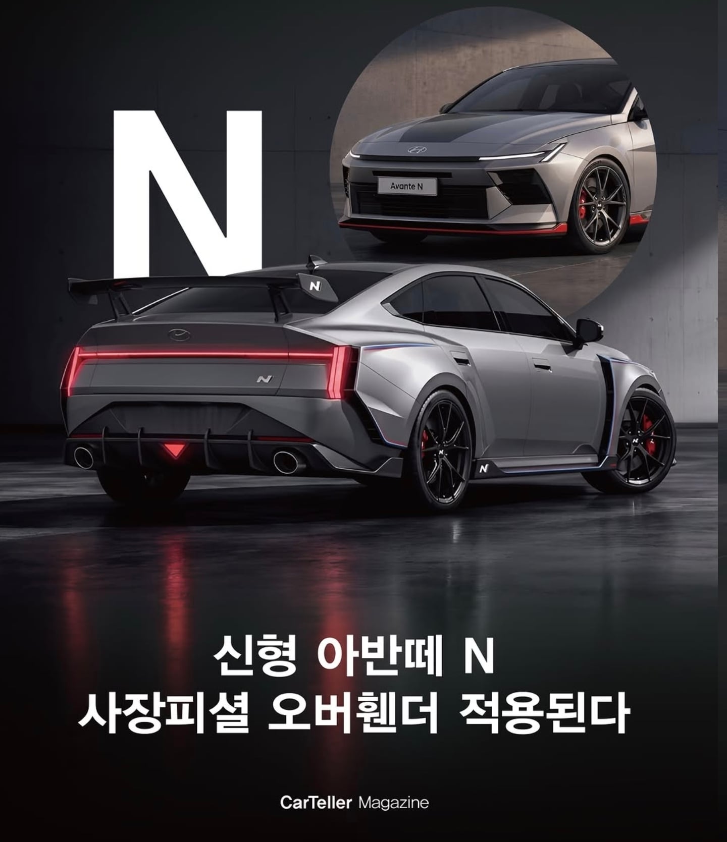 신형 아반떼 N, 오버휀더 적용