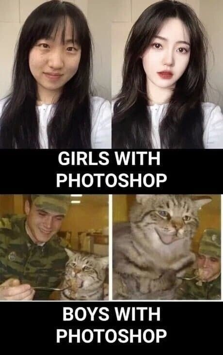 포토샵을 배운 남녀 차이