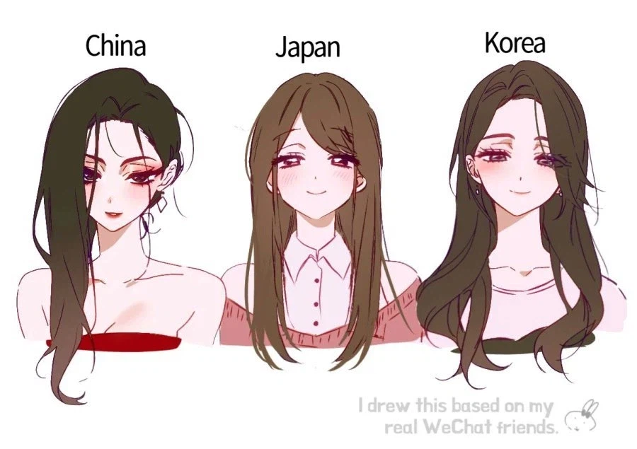 중국 일러레가 그린 한중일 여성들.jpg