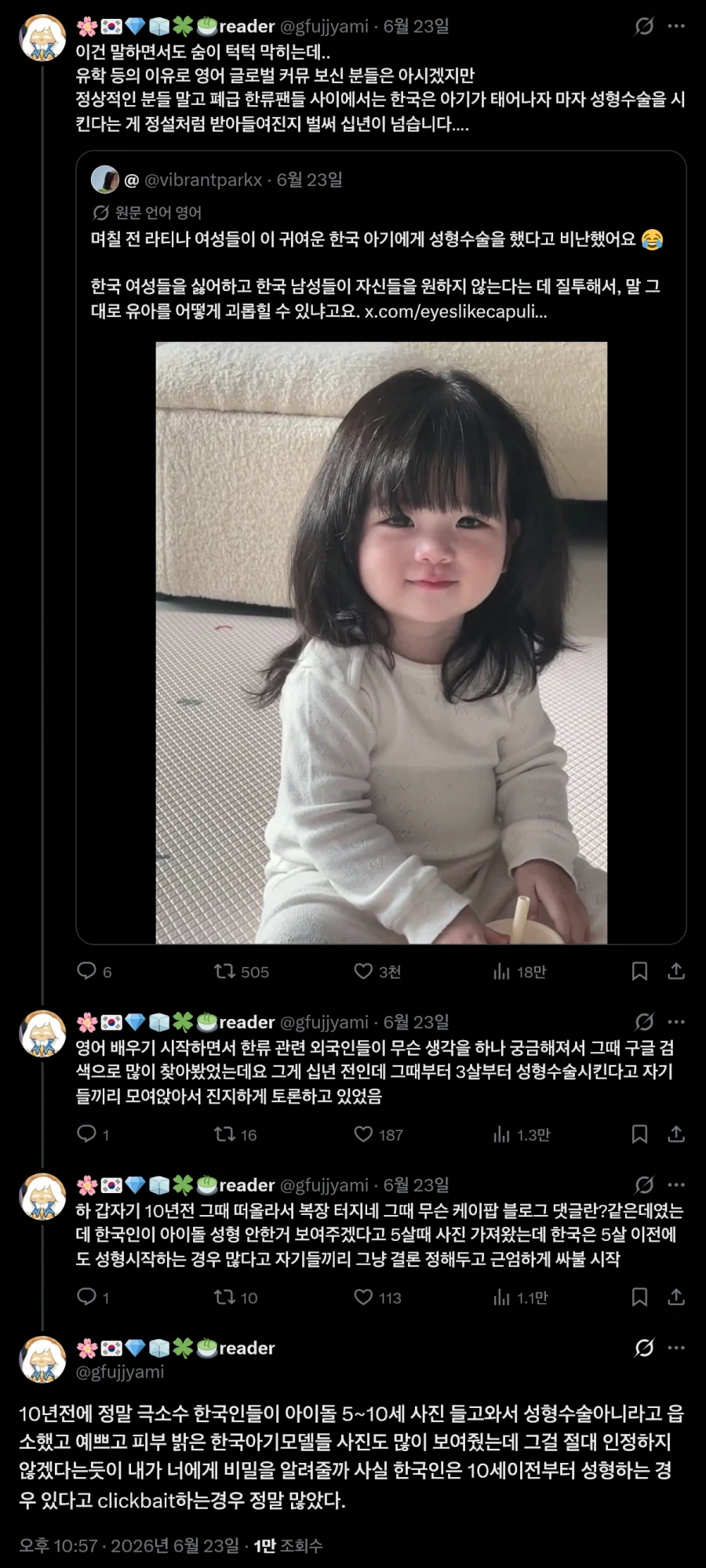 폐급 한류팬들의 어질어질한 한국에 대한 선입견