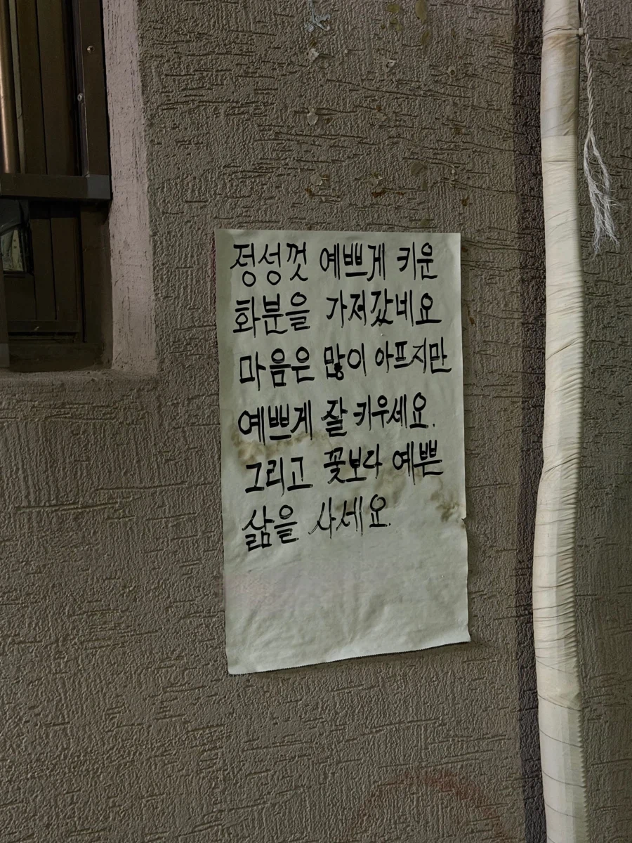 꽃보다 예쁜 삶을 사세요