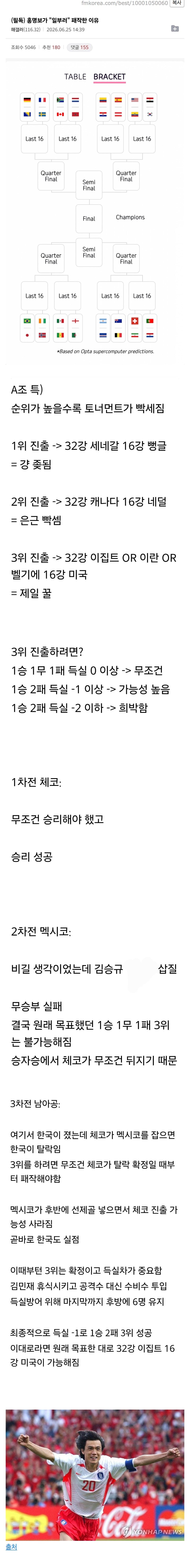 홍명보 남아공전 패작에는 이유가 있다는 해축갤러