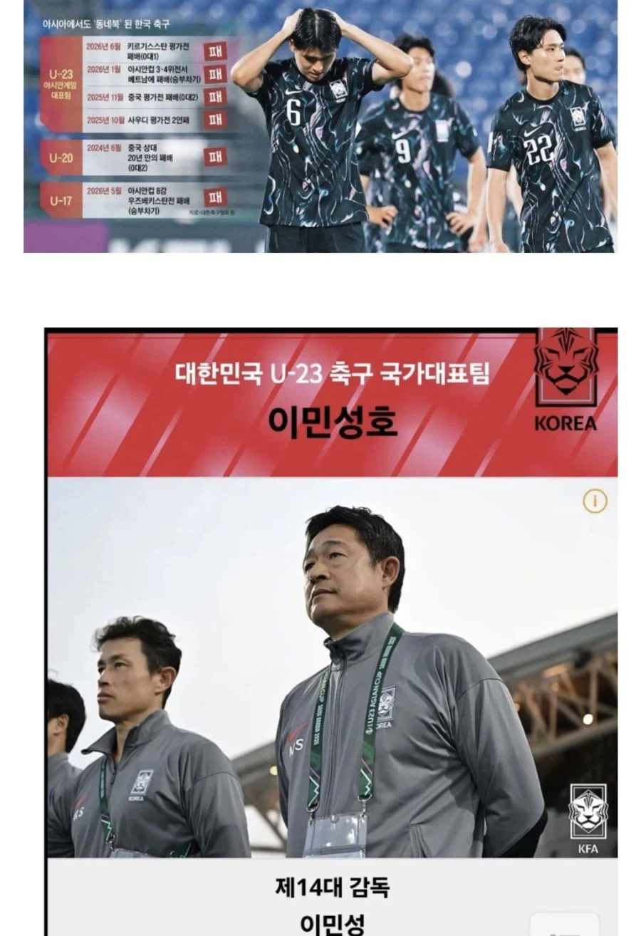 대한민국 축구가 큰일 난 이유